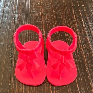 Baby Alive Pink Sandals With Bow Replacement Doll Shoes